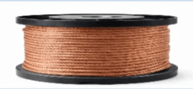 Cordon de cobre rojo
